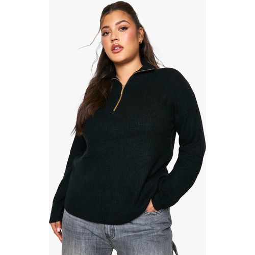 Grande Taille - Pull En Maille Côtelée Douce - 46 - boohoo - Modalova