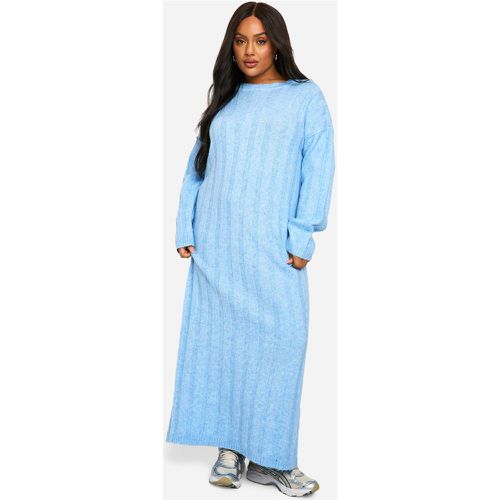 Grande Taille - Robe Longue Côtelée - 46 - boohoo - Modalova