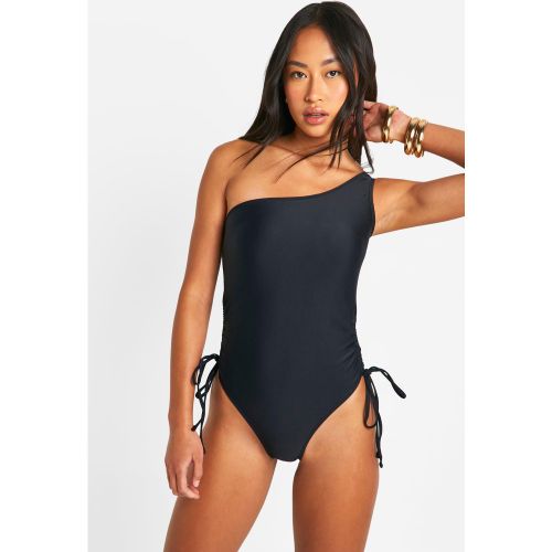 Maillot De Bain Asymétrique Froncé - 34 - boohoo - Modalova