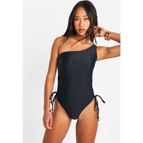 Maillot De Bain Asymétrique Froncé - 40 - boohoo - Modalova