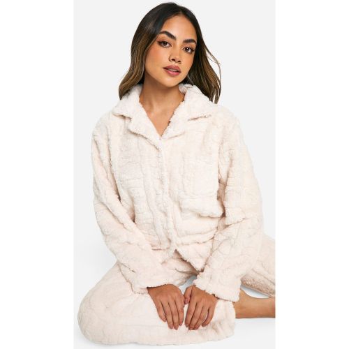 Ensemble De Pyjama Boutonné En Polaire À Imprimé Ours - 34 - boohoo - Modalova