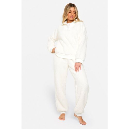 Ensemble Côtelé À Col Zippé Et Jogging - 34 - boohoo - Modalova