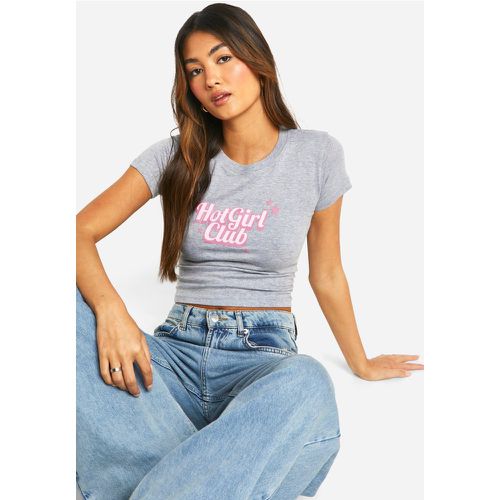 T-Shirt À Imprimé Hot Girl Club - M - boohoo - Modalova