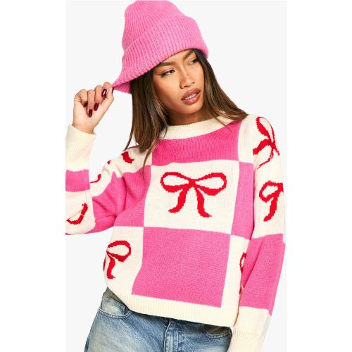 Pull De Noël À Nœud - S - boohoo - Modalova