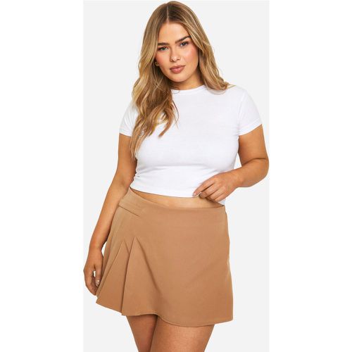 Grande Taille - Jupe-Short Plissée - 46 - boohoo - Modalova