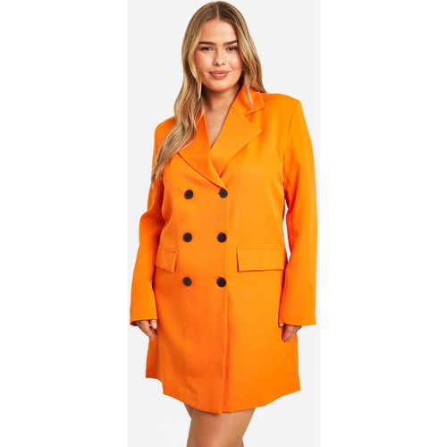 Grande Taille - Robe Blazer À Bouton Contrastant - 48 - boohoo - Modalova