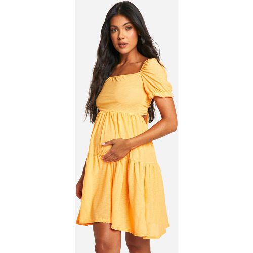 Maternité - Robe Champêtre Courte De Grossesse À Volants - 36 - boohoo - Modalova