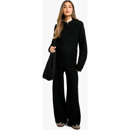 Maternité - Ensemble De Grossesse Oversize En Maille Douce Avec Pull Et Pantalon Large - 36 - boohoo - Modalova