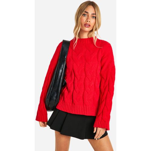 Pull Oversize Torsadé À Épaules Dénudées - L - boohoo - Modalova