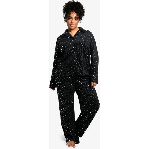 Grande Taille - Ensemble De Pyjama Mé"Tall"isé À Imprimé Flocon De Neige - 46 - boohoo - Modalova