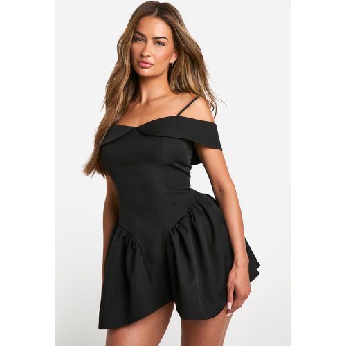 Robe Courte Habillée À Jupe Large - 38 - boohoo - Modalova