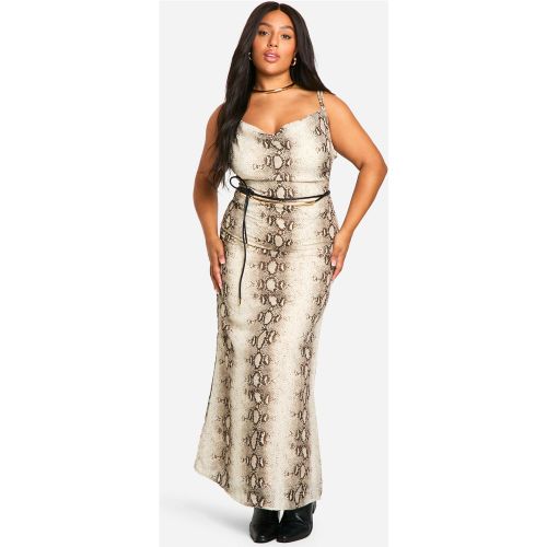 Grande Taille - Robe Longue À Col Bénitier - 44 - boohoo - Modalova