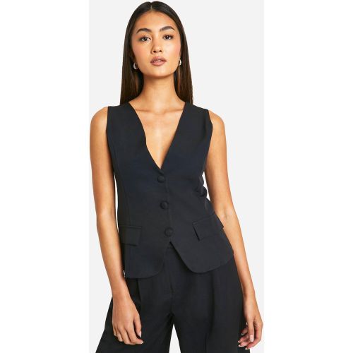 Blazer Long Slim Sans Manches - 36 - boohoo - Modalova