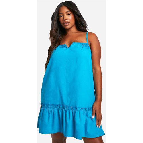 Grande Taille - Robe En Coton À Volants - 46 - boohoo - Modalova