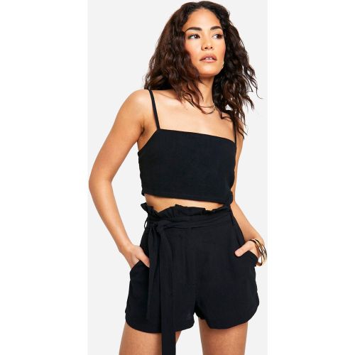 Petite" - Short À Taille Froncée - 34 - boohoo - Modalova