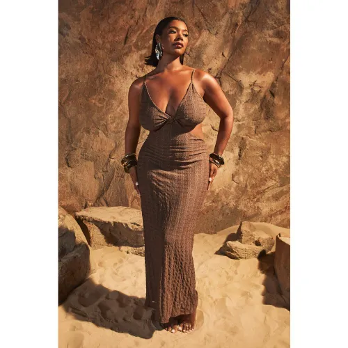 Grande Taille - Robe Longue De Plage En Jersey - 46 - boohoo - Modalova