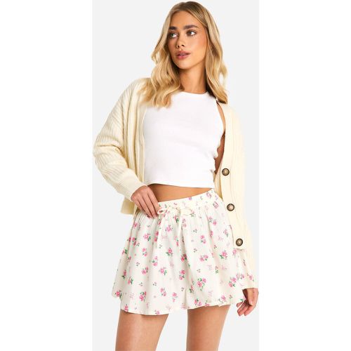 Jupe Longue Fleurie - 40 - boohoo - Modalova