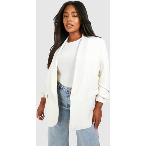 Grande Taille - Blazer À Manches Froncées - 44 - boohoo - Modalova