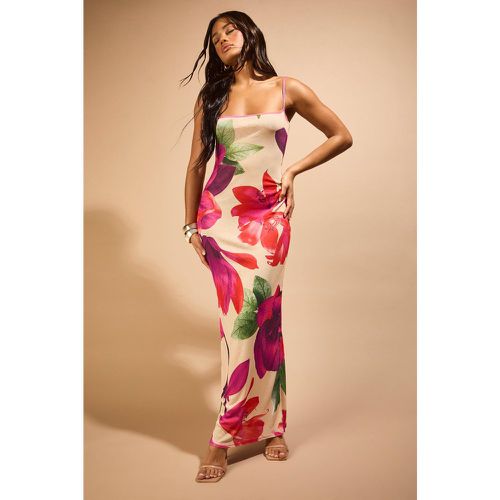 Floral Sheer Print Maxi Dress - boohoo - Modalova