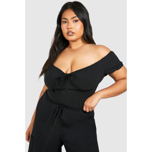 Grande Taille - Corset Champêtre À Attaches - 44 - boohoo - Modalova
