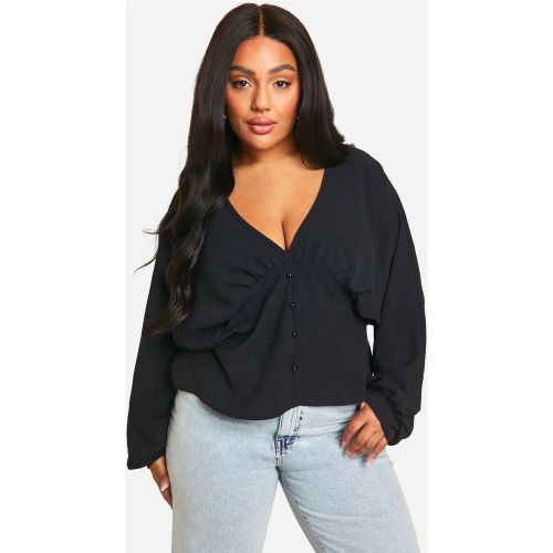 Grande Taille - Blouse Boutonnée À L'Avant - 44 - boohoo - Modalova