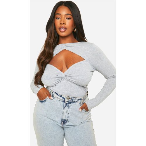 Grande Taille - Top Torsadé À Découpe - 44 - boohoo - Modalova