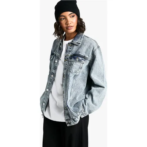 Tall" - Veste En Jean Oversize Délavée - 42 - boohoo - Modalova