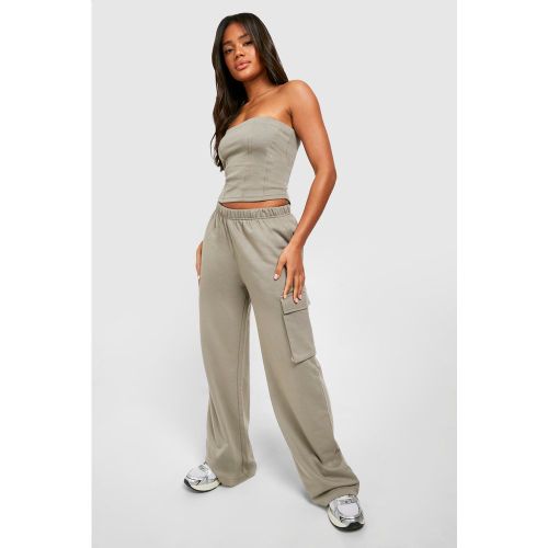 Corset À Coutures Apparentes Et Jogging Droit - S - boohoo - Modalova