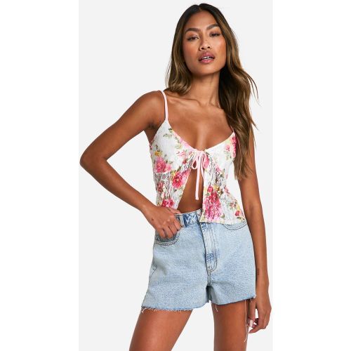 Caraco Fleuri En Dentelle - 38 - boohoo - Modalova