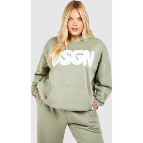 Grande Taille - Sweat À Capuche Oversize À Slogan Dsgn Studio - 44 - boohoo - Modalova