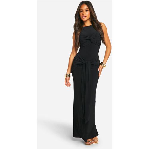 Robe Longue Froncée À Dos Nageur - 46 - boohoo - Modalova