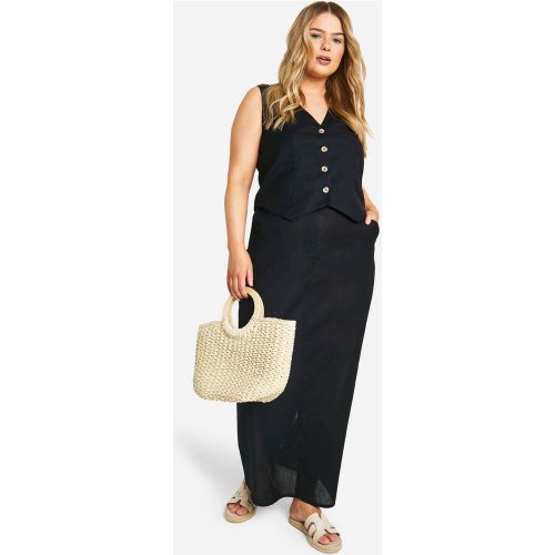 Grande Taille - Jupe Longue Imprimée - 44 - boohoo - Modalova