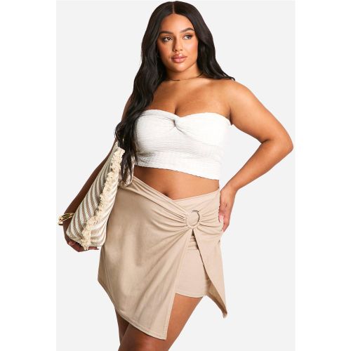 Grande Taille - Jupe-Short À Anneau - 44 - boohoo - Modalova