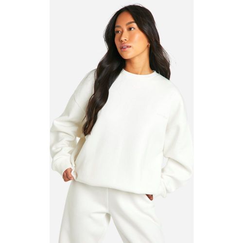 Sweat Oversize À Broderie Dsgn Studio - Blanc Écru - S, Blanc Écru - boohoo - Modalova
