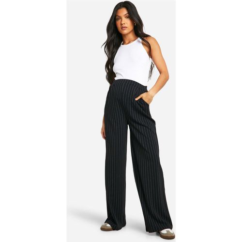 Maternité - Pantalon De Grossesse Large À Rayures Fines - 40 - boohoo - Modalova