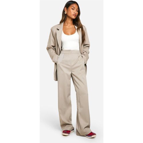 Pantalon Large À Rayures Fines - 34 - boohoo - Modalova