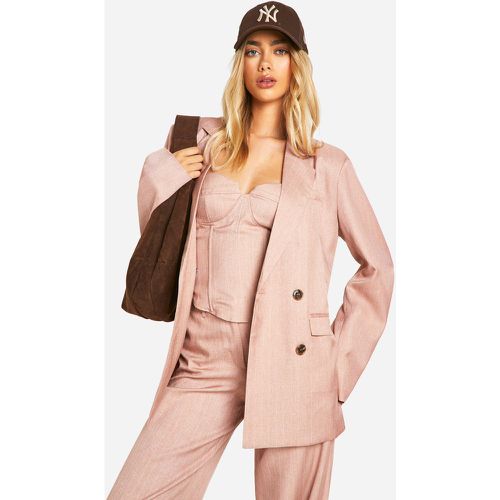 Blazer Premium À Rayures Fines - 40 - boohoo - Modalova