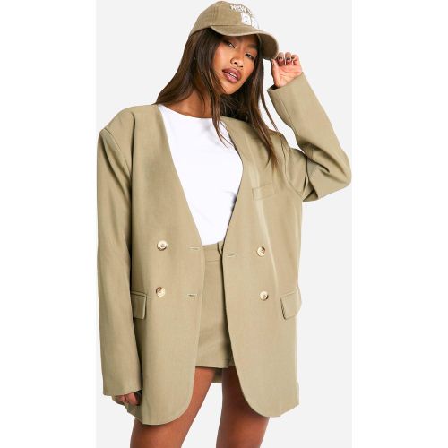 Blazer Sans Col À Fente - 34 - boohoo - Modalova