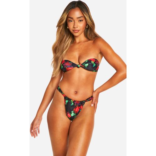 Bikini Fleuri À Bretelles - 36 - boohoo - Modalova