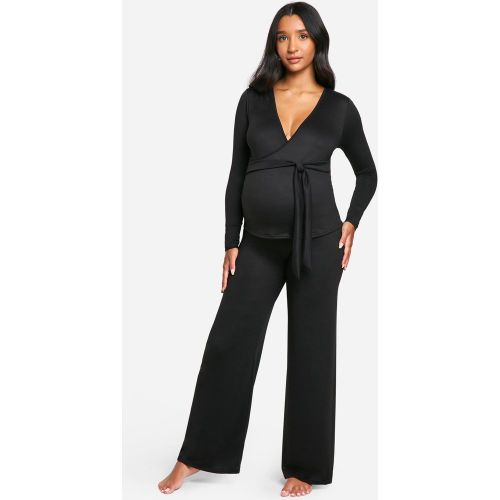 Maternité - Ensemble Confort Avec Top À Ceinture - 36 - boohoo - Modalova