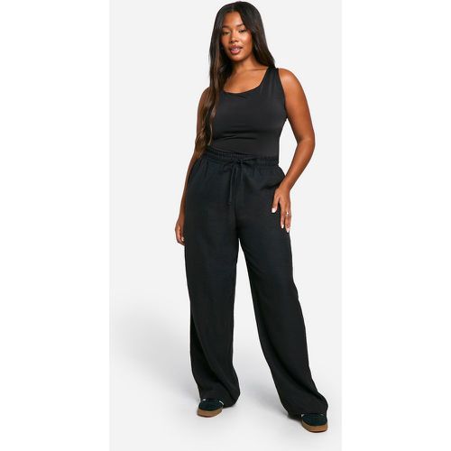 Grande Taille - Pantalon Rayé À Cordon De Serrage - 44 - boohoo - Modalova