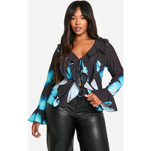 Grande Taille - Blouse À Volants - 44 - boohoo - Modalova