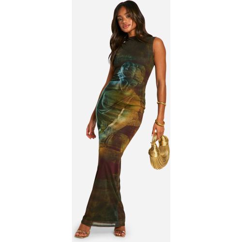 Robe Longue Sans Manches En Mesh - 36 - boohoo - Modalova