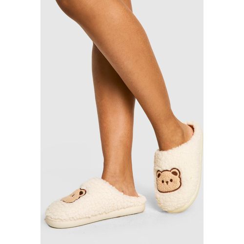 Chaussons À Imprimé Ours - M - boohoo - Modalova