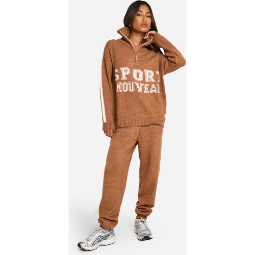 Ensemble Oversize Avec Pull Zippé Et Jogging - S - boohoo - Modalova