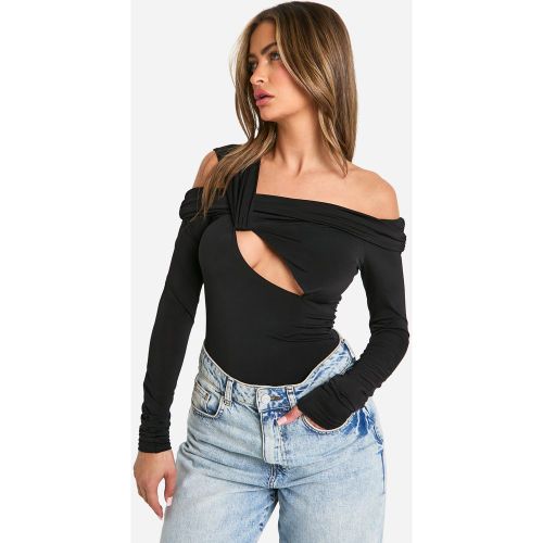 Body Moulant À Col Bateau - 36 - boohoo - Modalova