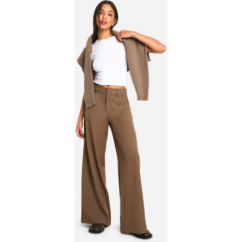 Pantalon Droit Habillé Taille Haute - 34 - boohoo - Modalova