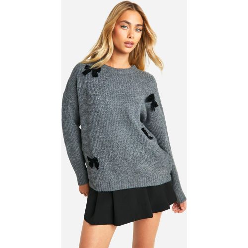 Pull En Maille Épaisse À Nœud - S - boohoo - Modalova