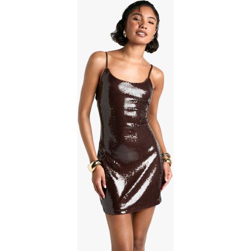 Tall" - Robe Courte Pailletée - 40 - boohoo - Modalova