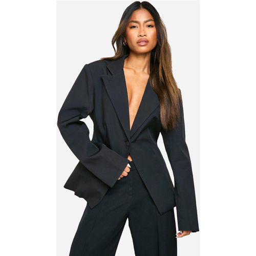 Blazer De Costume Premium À Décolleté Plongeant - 40 - boohoo - Modalova